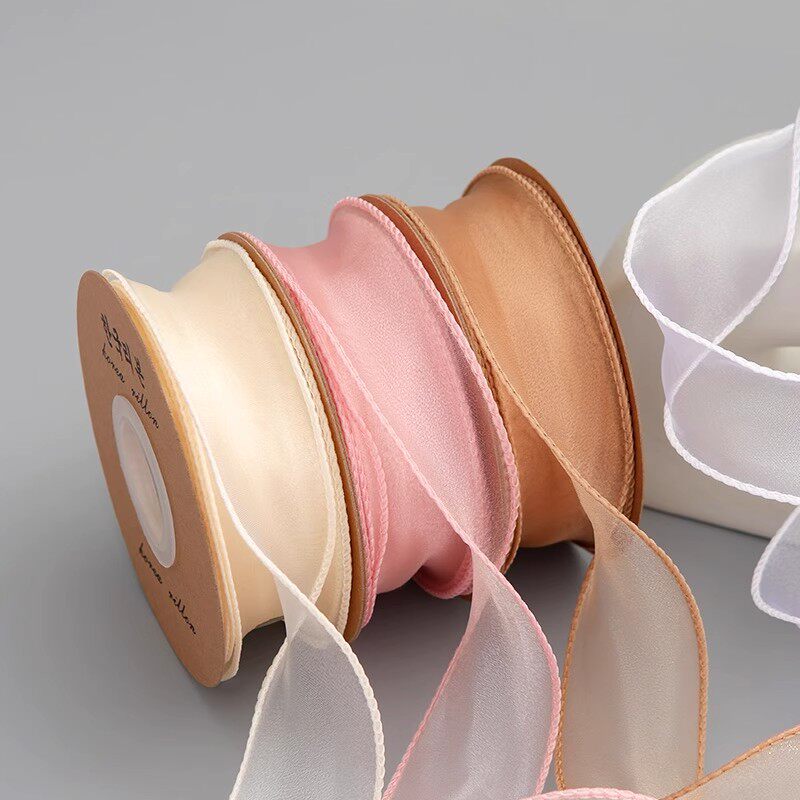 纯色花束包装鱼尾纱丝带装饰纱带波浪拷边包花纱花店鲜花包装资材,淘宝优惠券,粉丝福利购,淘宝优惠卷