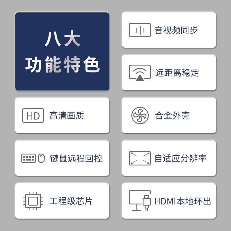 hdmi光端机高清转光纤延长器收发器音视频4K网络投影带USB鼠标键盘传输器KVM单纤单模数字信号放大转换器 - 图3