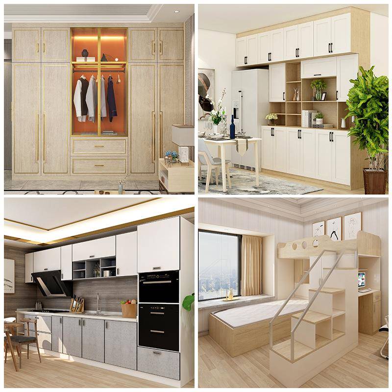 全铝家具焊接整板 全铝衣柜橱柜家具型材全屋家具焊接大板 - 图2