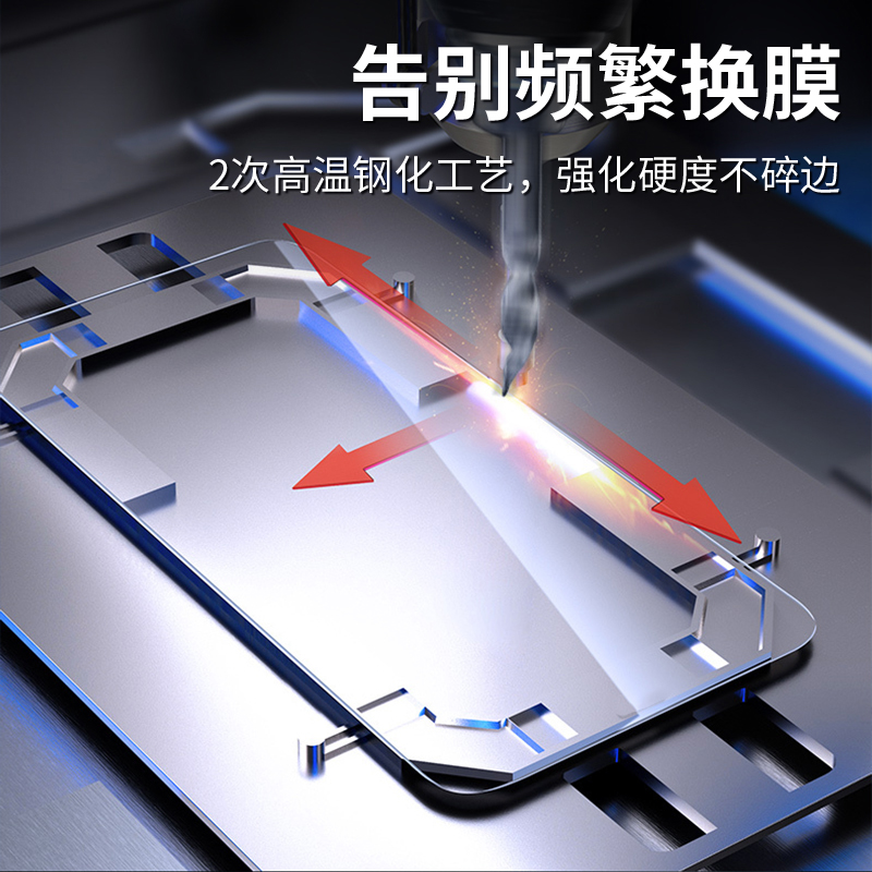 适用一加LE2100钢化膜ONEPlus9R5G手机膜全屏覆盖贴膜无黑边屏幕保护膜屏保刚高清护眼抗摔防爆抗蓝光防指纹-图2