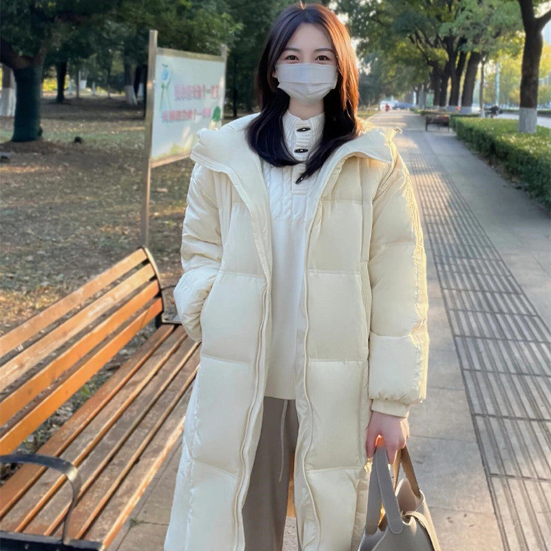 连帽中长款羽绒棉服棉衣女2025冬季新款宽松洋气减龄显瘦加厚外套,淘宝优惠券,粉丝福利购,淘宝优惠卷