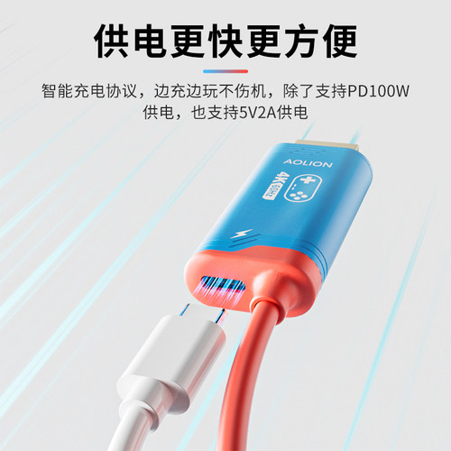 潮吉Switch2高清投屏线便携底座NS2拓展坞扩展坞转换器任天堂2代游戏主机配件电视机外接直连显示器转接配件 - 图0