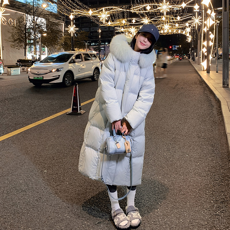 反季羽绒棉服女长款过膝oversize大毛领宽松棉衣外套2025年新款潮,淘宝优惠券,粉丝福利购,淘宝优惠卷