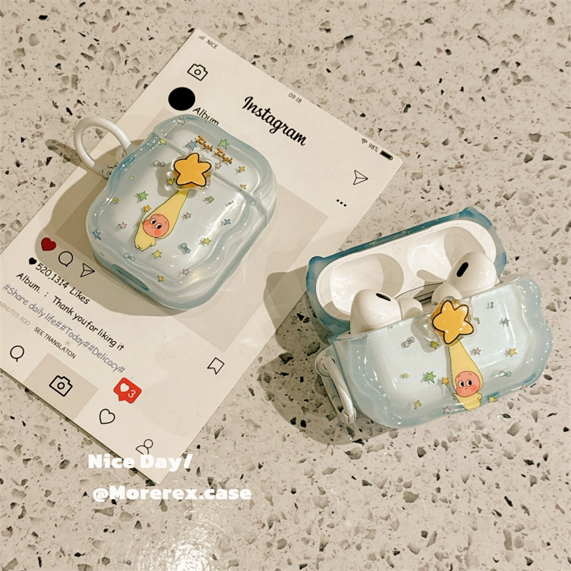 立体卡通旋转星星小人适用苹果新4代airpods蓝牙无线耳机保护套airpods1/2/3硅胶软壳airpodspro三代男女新款,淘宝优惠券,粉丝福利购,淘宝优惠卷