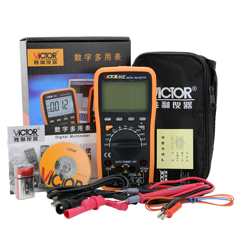 胜利数字高精度自动智能小型万用表 胜利购鸿万用表