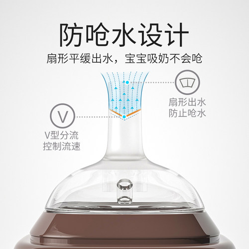 5cm吸管嘴十字孔奶嘴防呛奶吸管奶瓶专用 - 图2