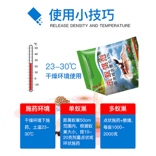 达豪红火蚁红蚂蚁杀蚂蚁药粉家用花园野地清除红蚁消灭剂粉状 - 图0