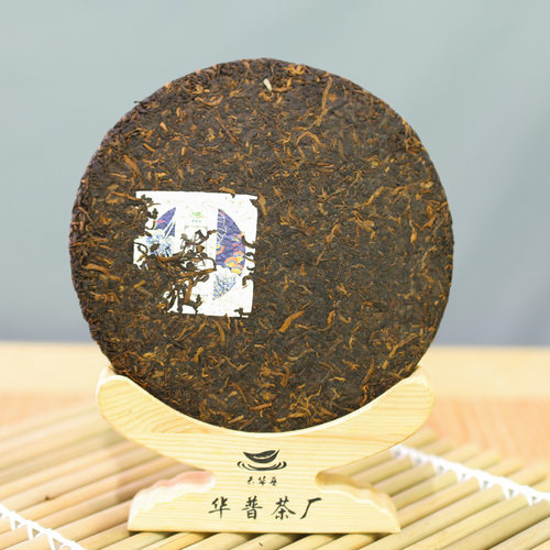 普洱茶原产地2016年冰岛古树纯料普洱熟茶饼三年干仓茶-图0