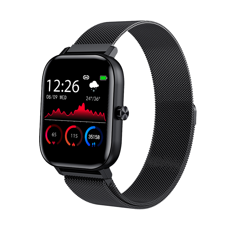 多功能手表男彩圆屏小米oppo计步器 彬格数码智能手环