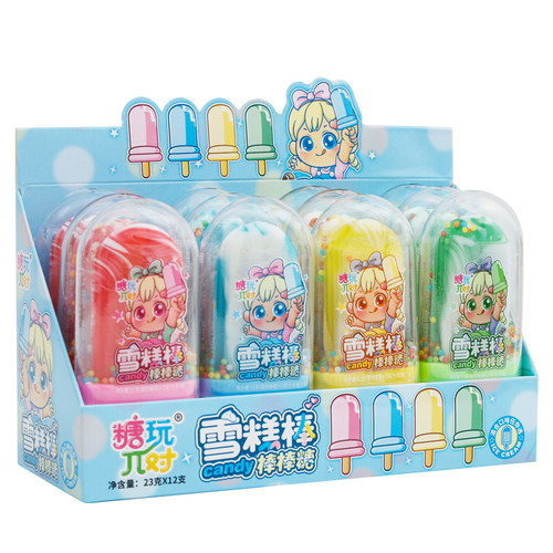 雪糕棒棒糖冰淇淋网红硬糖儿童玩具水果冰棒零食糖果超市商店批发 - 图3