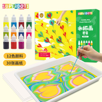 CHILDRENS WATER TUO PAINTING SUIT FLOATING WATER PAINTING PAINT KINDERGARTEN CREATIVE FINE ART HAND DIY MATERIAL FINGER WET TUO PAINTING