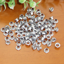 Inner ring 4 mm metal aluminium chicken eye buckle silver white blooming rivet laces hole hollow buckle decoration dossier bag