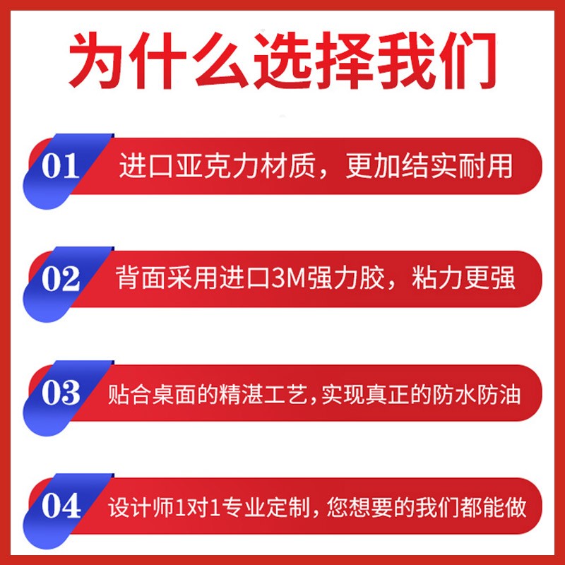 扫码点餐牌二维码桌贴订制亚克力桌号贴订做创意餐厅饭店点单桌牌点菜贴纸定制数字桌面号码收钱标识牌打印3C-图2