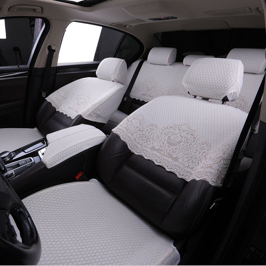 汽车座套双层透气全包座椅垫蕾丝布艺半包坐套专用坐垫套定制四季,淘宝优惠券,粉丝福利购,淘宝优惠卷