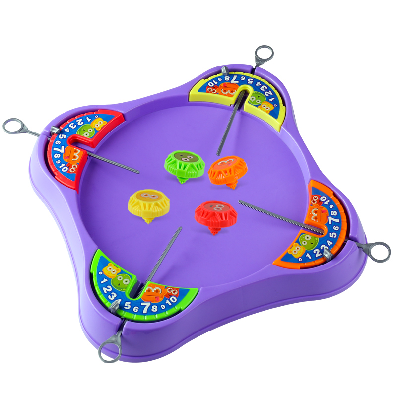拉线对战旋转小陀螺战斗盘男孩陀螺枪新款拉条发射器女孩儿童玩具-图3