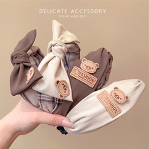 Milk Curry Hair Stirrup Children Autumn Winter Money little girl Ornament Butterfly Knot Hairpin Headwear Girl Liu Hai Breaking Hair Stirrup