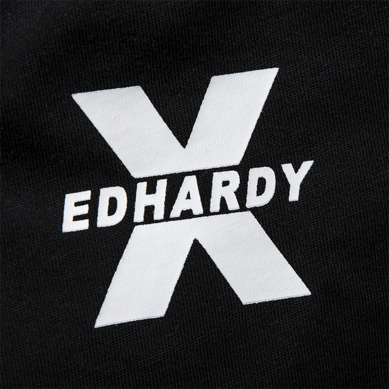 Ed Hardy X2025夏季新款巴洛克艺术腰果花圆领男女同款短袖T恤潮 - 图2