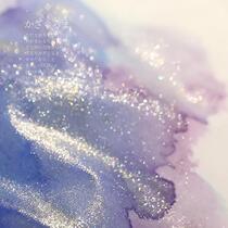 Empty State Series Gold Powder color ink Pale Color Pen Drawing Pearlescent Gradient Sparkling Pink Ink with Water Dyeing Card
