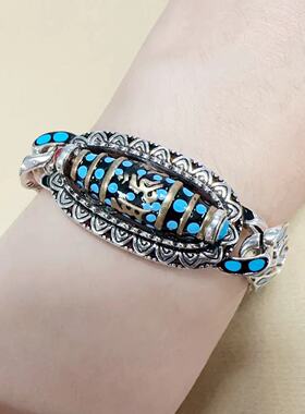 链个性做旧滴胶旋转动手串