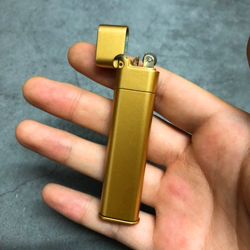 创意超薄迷你可放进烟盒里的打火机 砂轮加油老式打火机个性定制 - 图0