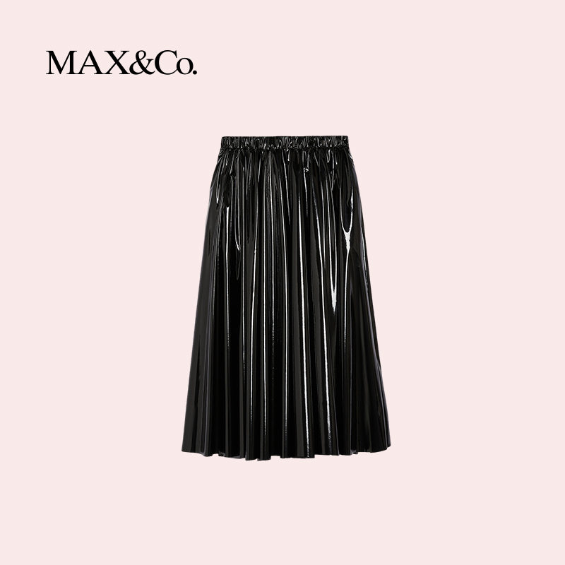 MAX&Co.春夏亮面半身裙maxco - 图3