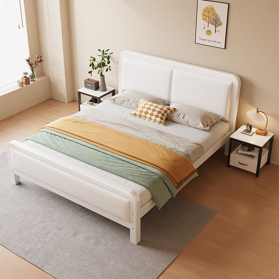 Thickened and reinforced Nordic style single and double internet celebrity wrought iron bed