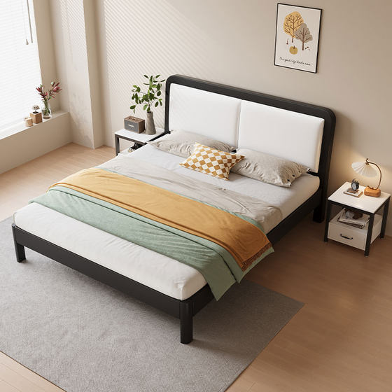 Thickened and reinforced Nordic style single and double internet celebrity wrought iron bed