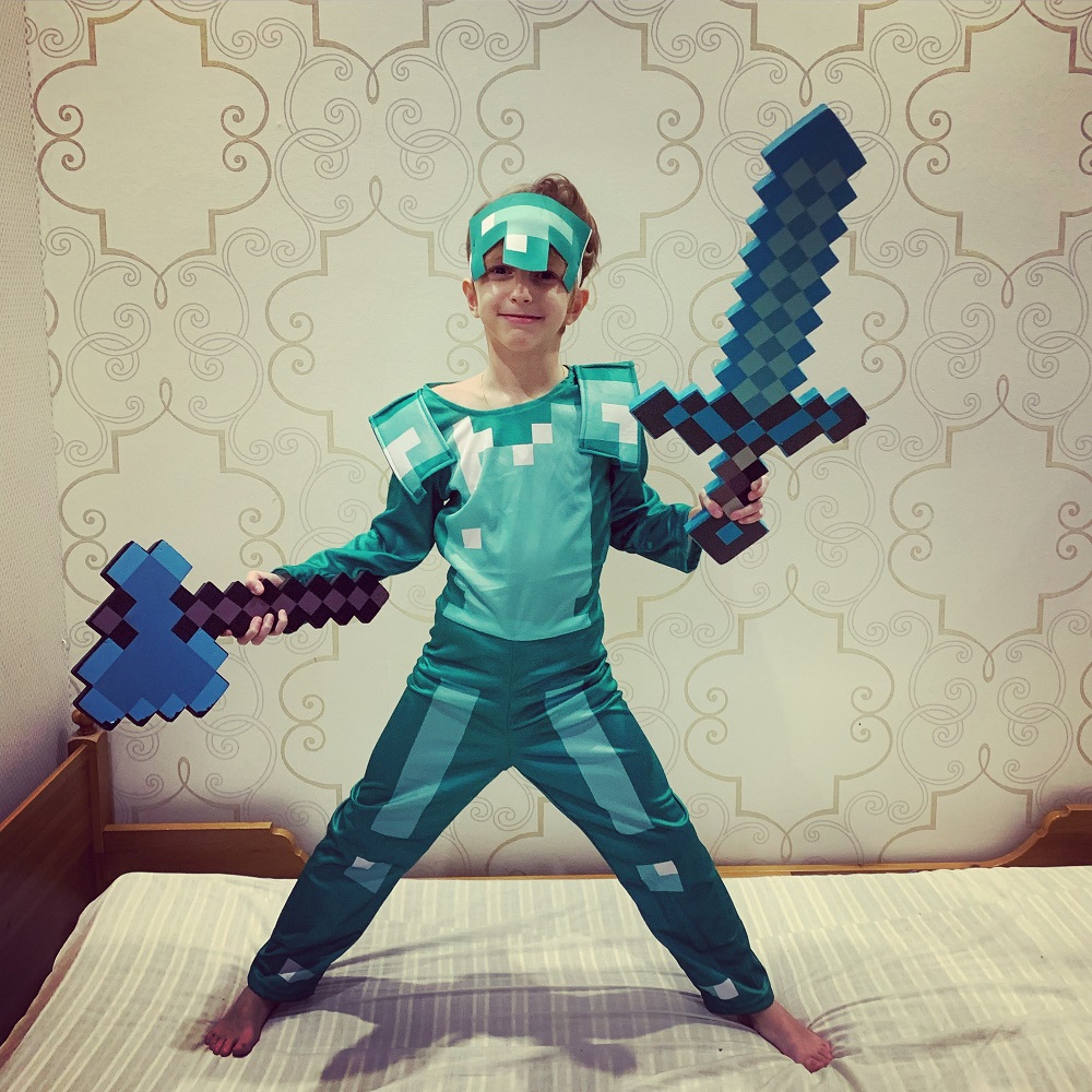 minecraft cosplay我的世界游戏盔甲圣诞万圣节派对钻石铠甲服装 - 图2