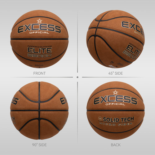 EXCESS/爱可赛B9000篮球翻毛牛皮超纤7号篮球成人正品官方旗舰店 - 图2