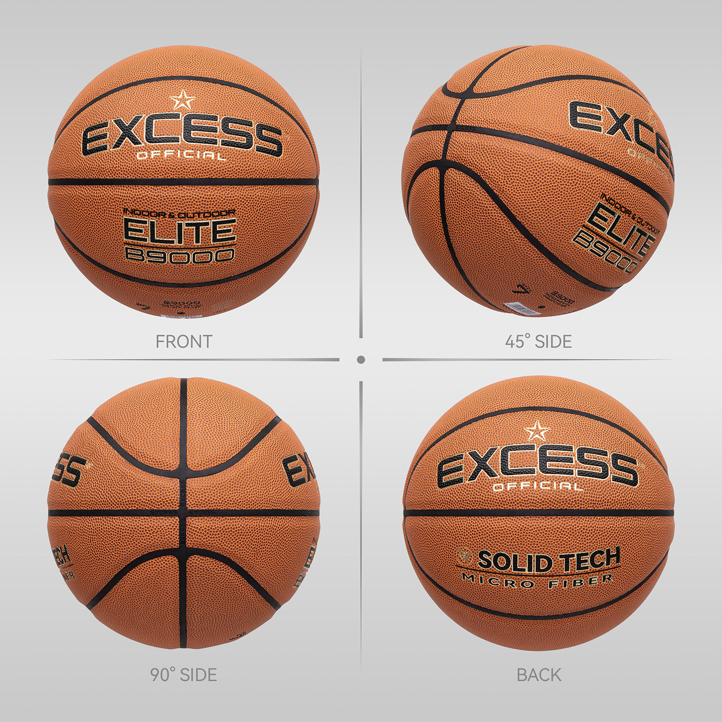 爱可赛/EXCESS篮球B9000正品超纤手感防滑耐磨7号室外训练球比赛