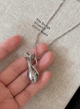 金属编织包包长款项链女韩国小众ins个性独特时尚百搭颈链毛衣链