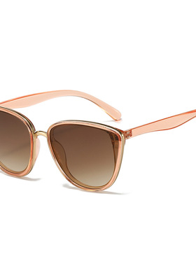 日系cherrykoko复古经典猫眼太阳镜  百搭简约女士套圈金属百搭