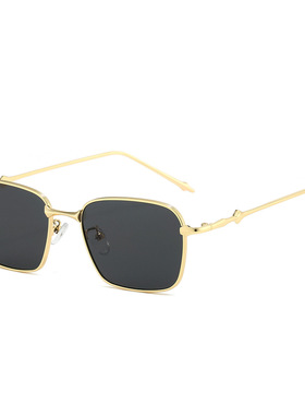 日系cherrykoko新款方形太阳镜 欧美个性新复古矩形四叶星时尚