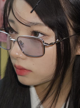 日系cherrykoko方形不规则墨镜男女潮小框窄框太阳眼镜新款高级