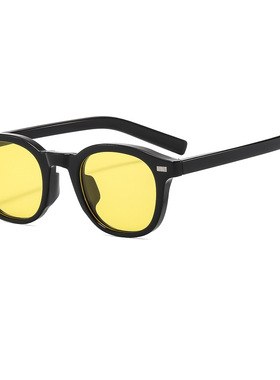 日系cherrykoko新款框太阳镜男复古港风太阳镜小框斯文防紫外线