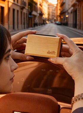 遮阳板车载香薰夹轻奢高级感木质香氛摆件汽车香水除异味持久留香