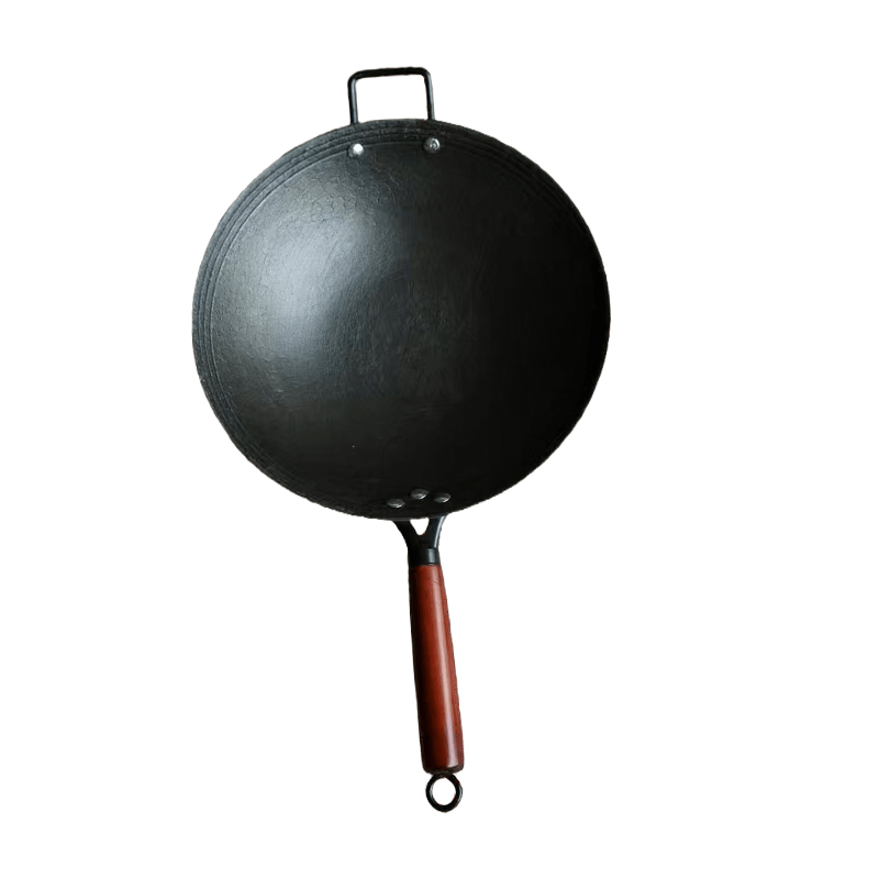 【老式生铁锅】传统手工铸铁锅家用炒菜锅无涂层不粘锅燃气灶炒锅 - 图3
