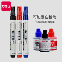 Able White Board Pen Add Ink Erasable Whiteboard Special Pen Red Blue Black Plus Ink Water-based Ink Pen Easy To Wipe Coarse Head Office Supplies Stationery Drawing Board Pen Teacher With Atom Pen Easy To Write