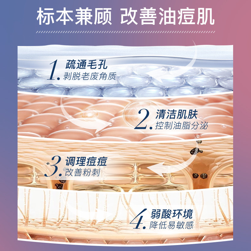 芙清密钥水杨酸祛痘闭口粉刺面膜 FulQun芙清密钥涂抹面膜