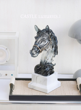 古法手作《富贵唐马》摆件