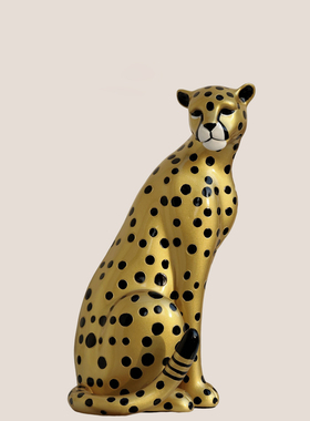 leopard《金钱豹》招财摆件