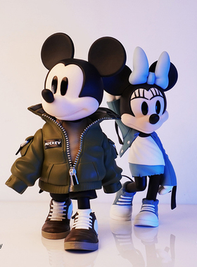 Morstorm比心米奇米妮手办摆件