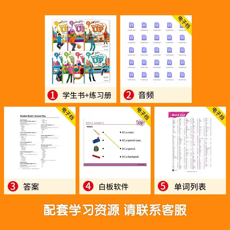 原版进口第二版牛津少儿英语Everybody up starter预备级 1 2 3 4 5 6 everybodyup教材 oxford 剑桥yle考试用书 中小学英语启蒙