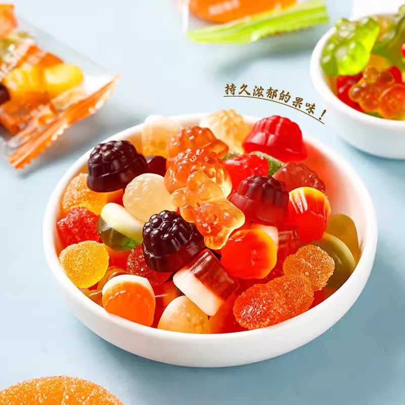 【顺丰包邮】徐福记果汁橡皮糖550g混合口味罐装休闲零食礼品年货,淘宝优惠券,粉丝福利购,淘宝优惠卷