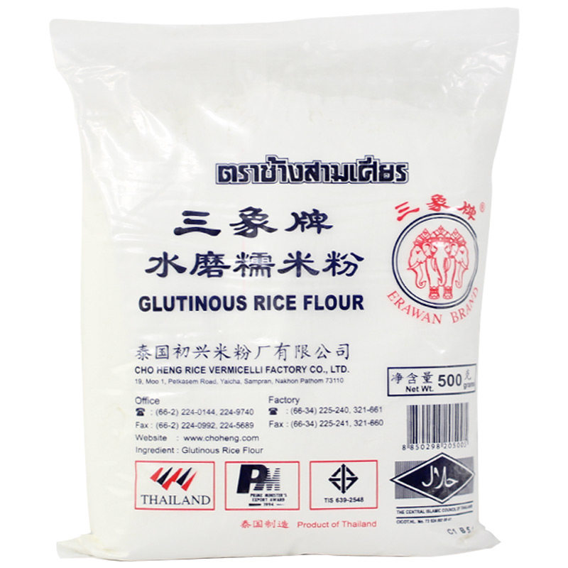 三象水磨纯500g家用冰皮粉做糯米粉 觉鹿食品面粉/食用粉