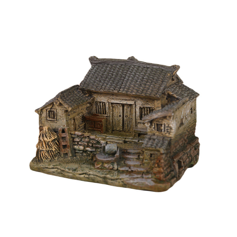 田园迷你小房子树脂摆件桌面茶几车载装饰花盆盆栽造景装饰小礼物,淘宝优惠券,粉丝福利购,淘宝优惠卷
