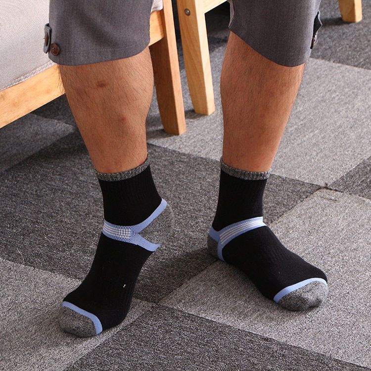 甘倩春秋新款男士棉质吸汗中筒袜 甘倩短袜/打底袜/丝袜/美腿袜