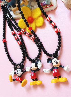 原创暗黑甜酷卡通米奇米老鼠项链