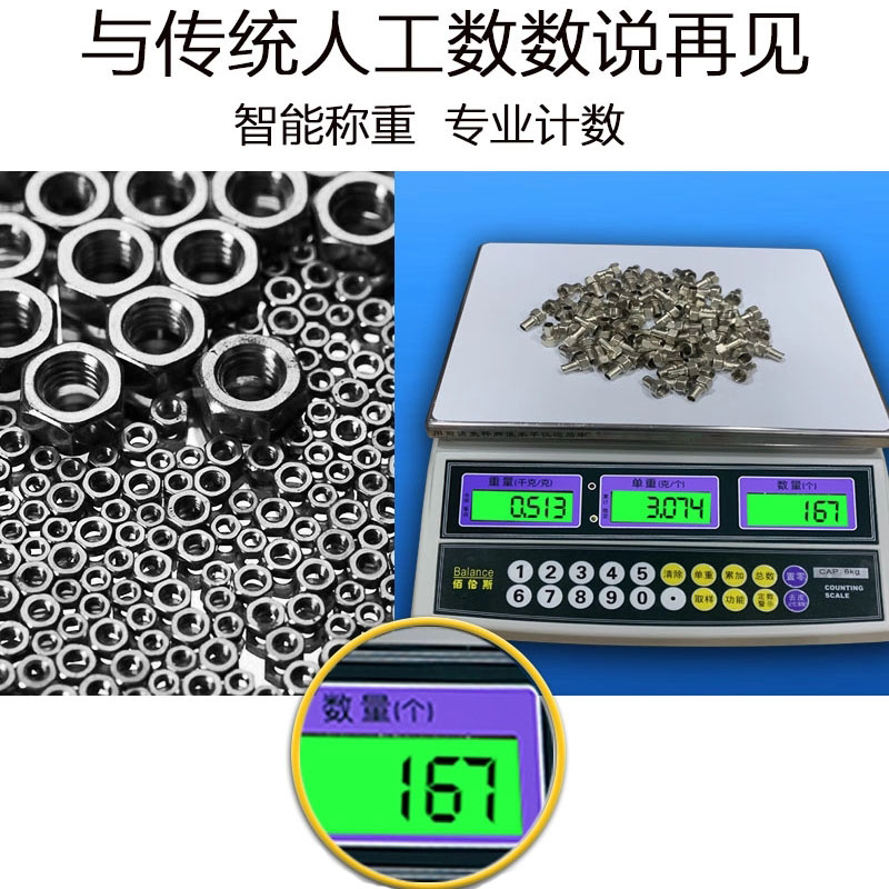 克称精准工业计数伦斯小型高精度佰电子秤精密商用计重台秤0.1g - 图0