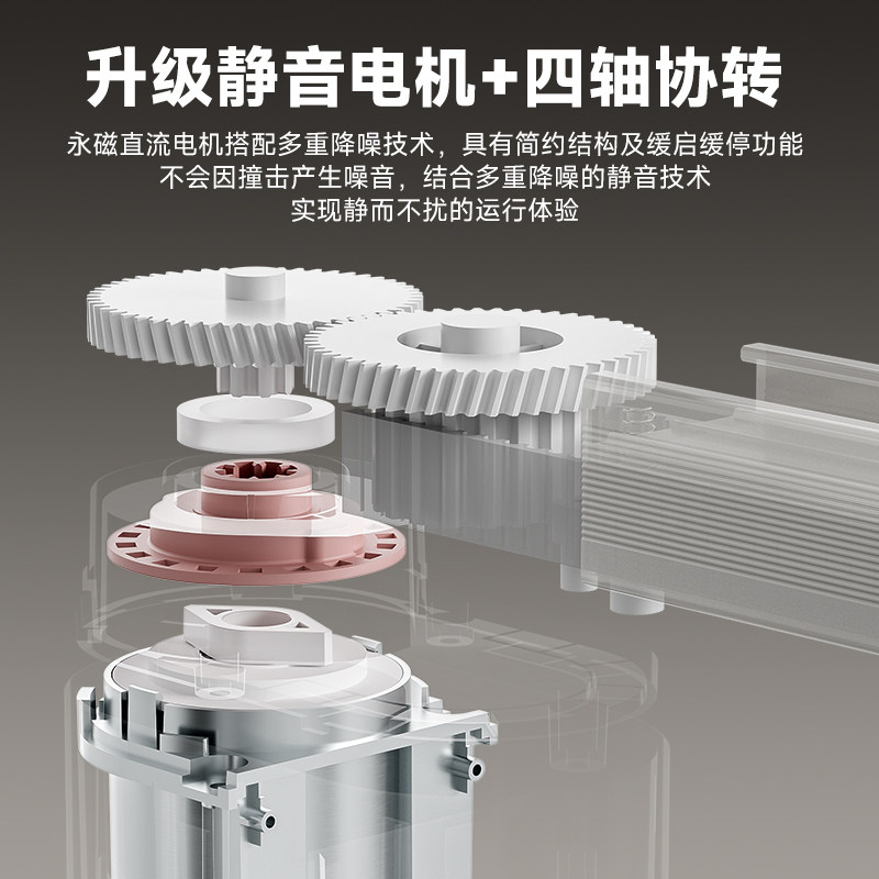 平头熊X1电动窗帘电机蓝牙Mesh2.0语音APP远程控制隐藏式智能窗帘,淘宝优惠券,粉丝福利购,淘宝优惠卷